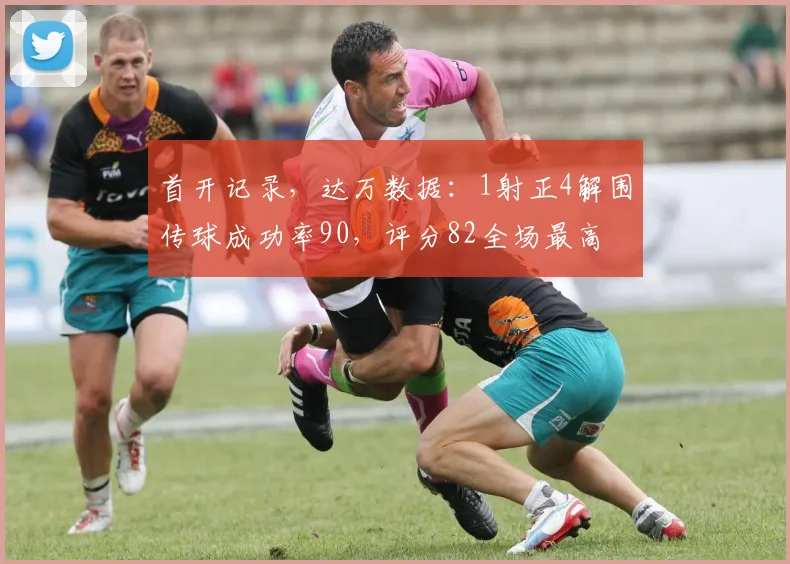 首开记录，达万数据：1射正4解围传球成功率90，评分82全场最高